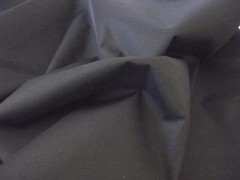 Soft PU Coated Water-Resistant Polyester Fabric Material – BLACK
