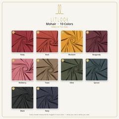 LITLOOK Mohair Fabric by the Yard