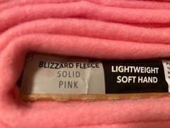 Blizzard Fleece – By The Yard- 58 inches wide – Pink Cosmos / Solid Pink