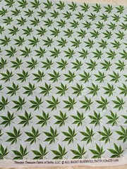 MARIJUANA, POT, WEED, 420, CANNIBUS, Leaf, Cotton,, $7 Yd