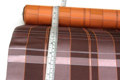 100%silk Dusty Rose Plaid Silk Fabric By the Half Yard Width 27″ F281