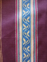 Blazon’ by Nina Campbell Fabric Eggplant Striped6 yards 20 inches
