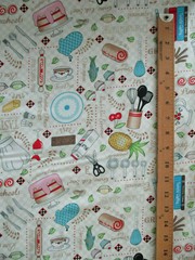 BAKING ITEMS CAKES SPATULA COOKING BAKING MIT MORE BAKE CUTE COTTON FABRIC FQ