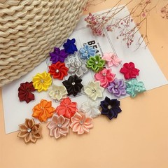 Ximimark 100 pcs Mixed Colors Fabric Flowers, DIY Headwear Costume Accessory