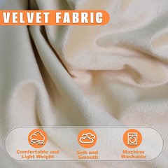 Velvet Fabric, 60” X 40” (150CM X 100CM) Soft Upholstery and Apparel Fabric, W