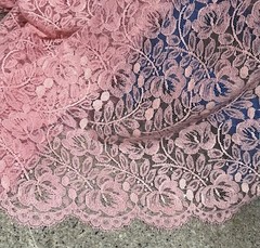 5 Yard Pink Lace Fabric 45” Width