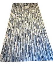 Blue Abstract Brush-Stroke Upholstery Fabric – 11 ft × 5 ft Continuous Cut (≈ 4.