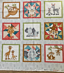 “Our Greatest Gift” Block Panel Cotton Quilt fabric Henry Glass 783P