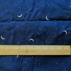 Midnight Cowboy Perry Wahe Moon and Stars on Dark Blue Cotton Maywood BTY x 44