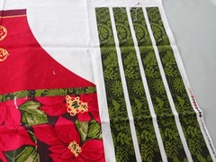 JOANN FABRICS Christmas Poinsettia Apron Cut & Sew Panel – 5 Available