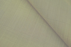 PURE WOOL SUPER 150’s LIGHT BEIGE GLEN CHECK LUXURY TAILORING MADE IN ITALY E26
