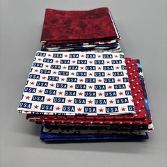 American Flag Patriotic Quilting Fabric Fourth Of July July