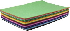 Versatile 42-Color Felt Sheets: Machine Washable 8×12” Crafting Essentials