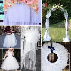 White Tulle Fabric Rolls 54 Inch by 40 Yards Fabric Tulle Bolt for Wedding Ch…