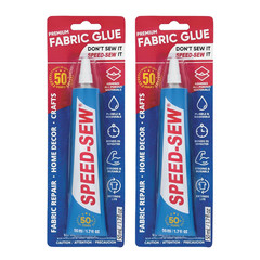 Speed Sew No Sew Fabric Glue for Clothing and Fabric Repair, Fast-Drying
