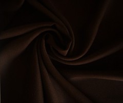 2+ Yards Dark Brown Solid Polyester Rayon Blend Fabric 94″ X 62″