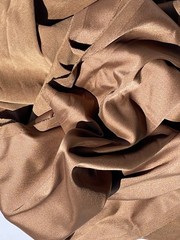 Vintage Light Weight Coffee Brown Micro Suede Woven Soft Brush Twill Warp Grain
