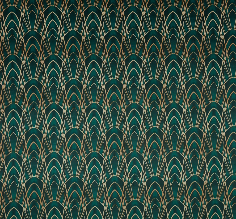 Chrysler Art Deco Soft Plush Velvet Fabric Curtain Upholstery Settee Cushion Use