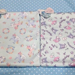 Cinnamoroll My Melody Kuromi Fabric 100x50cm/1.09×0.54yd 2pcs set Polyester set