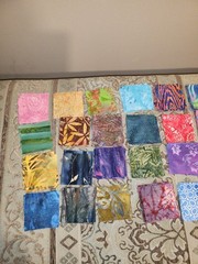 150 Batik Fabric 2.50″ Quilt Squares Bundle 100% Cotton Charm