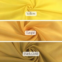 Solid Chiffon Fabric 58/60″ Wide – Soft Sheer Polyester for Dresses & Decor