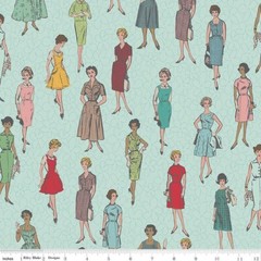 My Happy Place Home Décor Vintage Ladies Songbird *HD11212* By the 1/2 Yard
