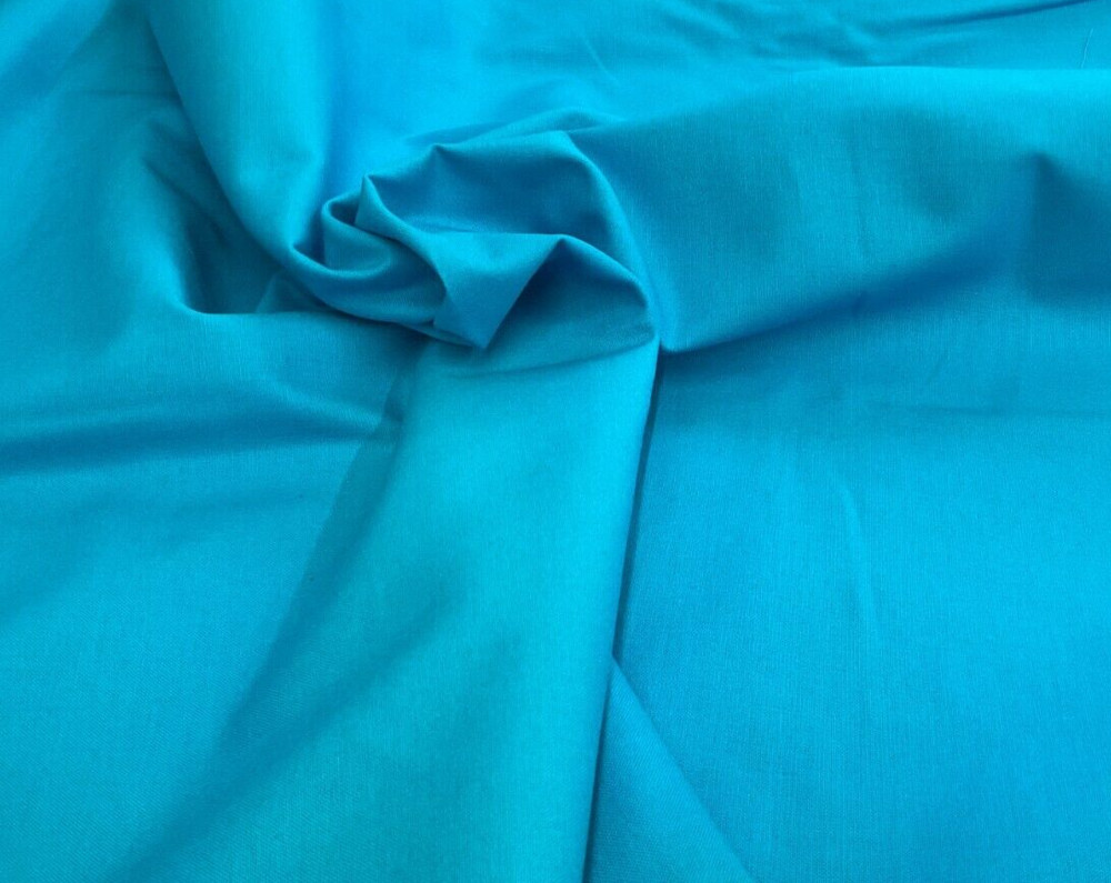 ROBERT KAUFMAN – KONA COTTON #RB-K001-1376-TURQUOISE- BY THE YARD