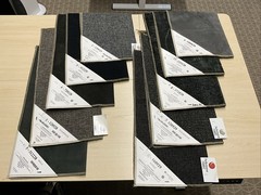 10 Pack Upholstery Samples Grays/Blacks Ea ~17” X 19”