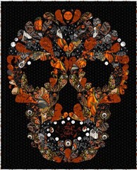 Free Spirit – Costumes & Cobwebs – Ink Blot – Black, Fabric BTY