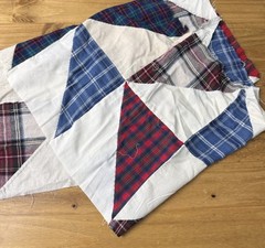 Vintage Fabric Lot Quilting Patchwork Country Plaid Americana