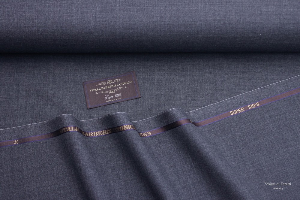 Vitale Barberis Canonico 110’s superfine wool suiting fabric made in Italy