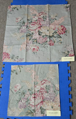 Ralph Lauren Fabric Napkins 25×26″ (1 Pc), 16.5×16.5″ (8 Pcs) Angela Floral Sage