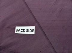 DUPIONI SOLID AUBERGINE PURPLE 100% SILK MULTIPURPOSE FABRIC BY YARD 54″W