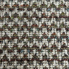 Fabric Remnant Chevron Multi Color Tweed Soft Material About 3/4yd 55” Wide