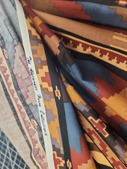 Vintage Southwestern Alexander Henry Sonora Kilim Geometric 90s 100 cotton yard