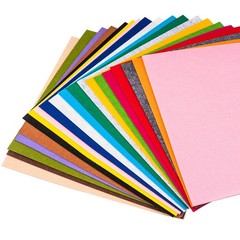 UUDYIGE Felt Sheets for Crafts 4″ x 4″: 1mm Thick, Assorted Colors, 40 Pcs
