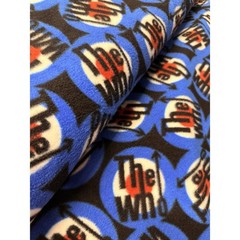 Fleece By Yard THE WHO Red White Blue Black NEW Joann Fabric – Read Description
