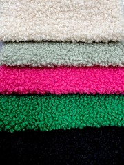 Polyester Mechanical Stretch Soft Faux Sherpa Fleece Fabric