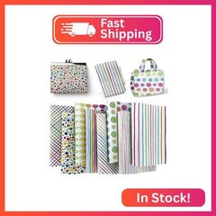 ONEART | 8 Pcs Printed Lychee Texture Faux Leather Sheets, 8″×12″ Colorful Geome