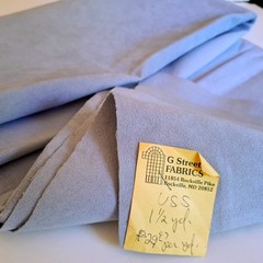 BLUE Microfiber Microsuede Fabric 44″ x 49″ + 6″ x 38″ Bonus Piece Attached