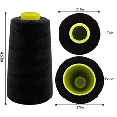 Tortoise UV Resistant High Strength Polyester Thread for 914.4 meters, Black