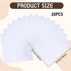 20 Pcs 10 x 10 Inch Cotton Fabric Bundle Squares Precut Fabric Squares for Se…
