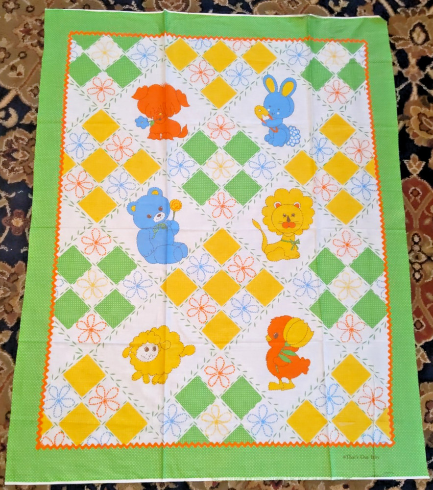 Vintage Princess Fabrics That’s Our Baby QUILT PANEL NOS