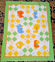 Vintage Princess Fabrics That’s Our Baby QUILT PANEL NOS