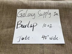 Galaxy Supply Inc. Jute Burlap 40″ Wide for Upholstery & Crafting