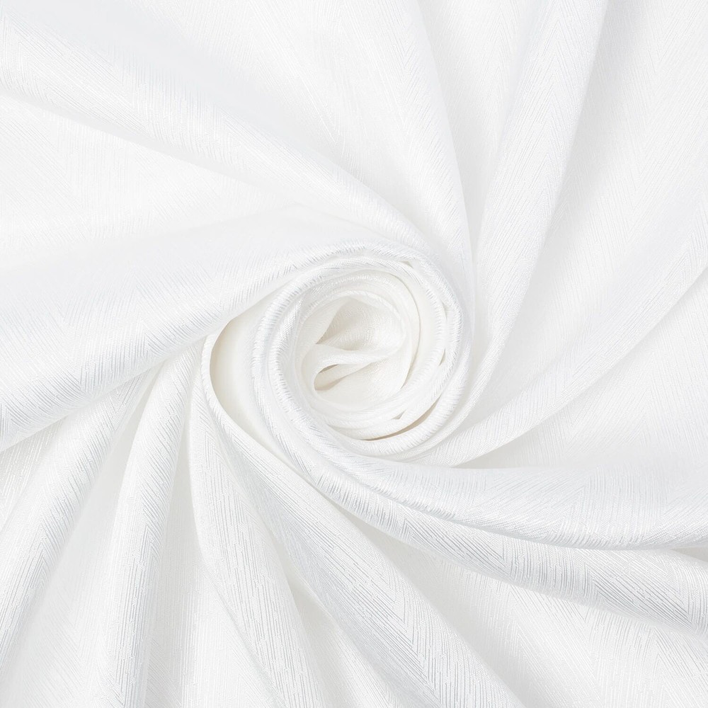 Striped Herringbone Shiny Polyester Stretch Lightweight Satin Jacquard Fabric