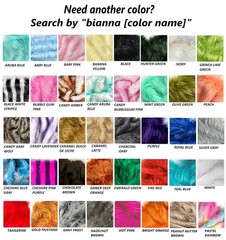 Bianna Creations Bianna Tricolor Pink Purple Blue Faux Fur Fabric 60 Inches