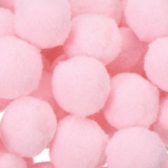 Pom Felt Balls Felting Fabric 2cm 20mm Pale Pink for Crafts DIY Pack of 100