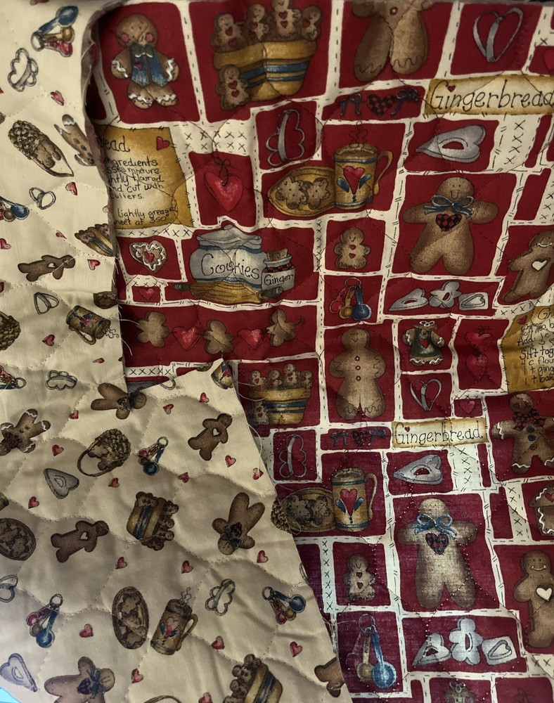 VTG Dianna Marcum’s “Grandma’s Gingerbread Pre Quilted Double Sided BTHY