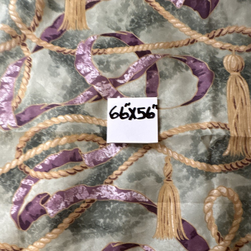 Lot 2 Remnants Berkshire Tassels. 66”x56” and 2nd piece is 48”x46”